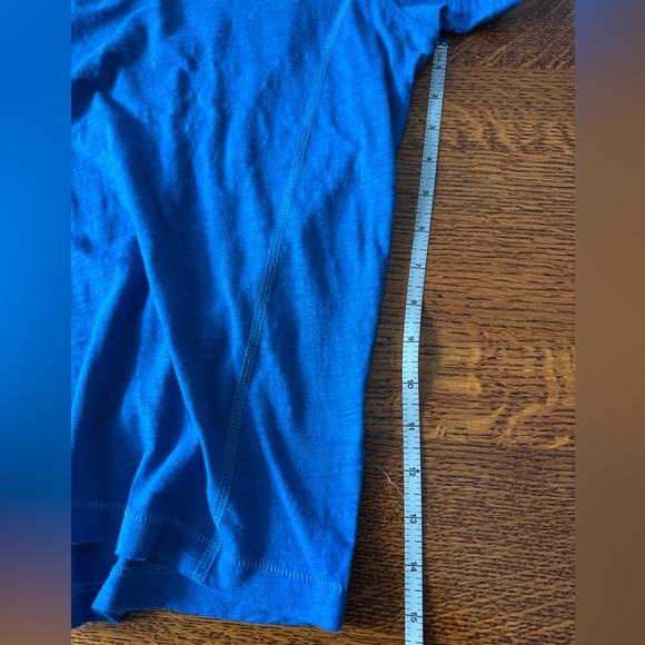 Men's Blue Henley Shirt, International concepts, size L - Picture 5 of 6